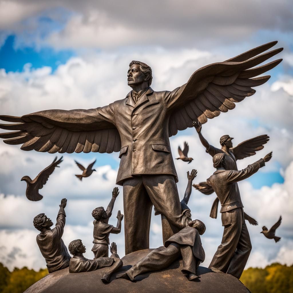 Monumental Sculpture of Unity and Peace