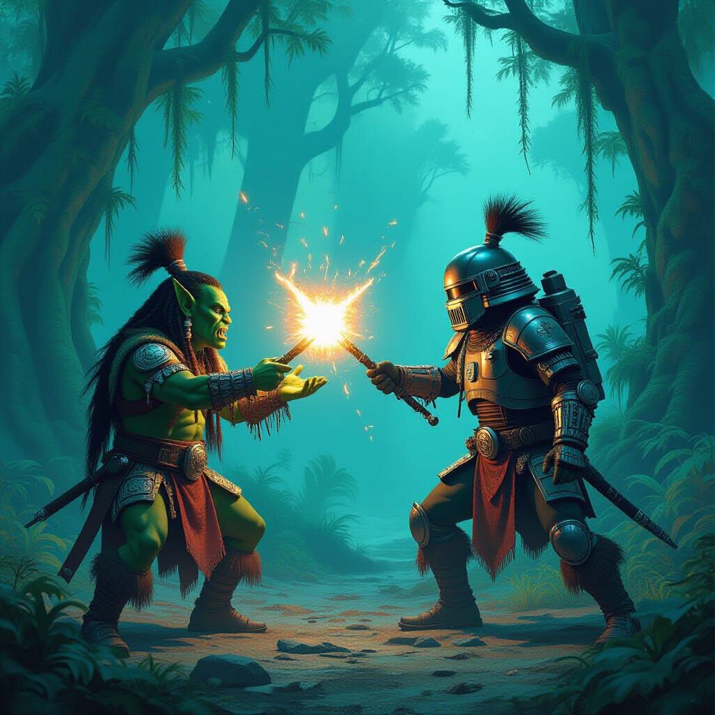 Orcish Shamans Duel Dalek on Pandora