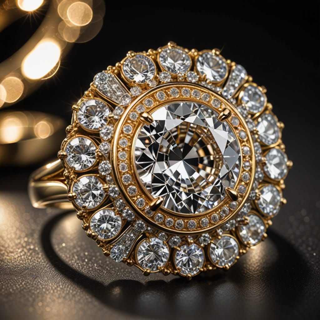 Luxurious Diamond Wedding Ring in Opulent Jewelry Collection