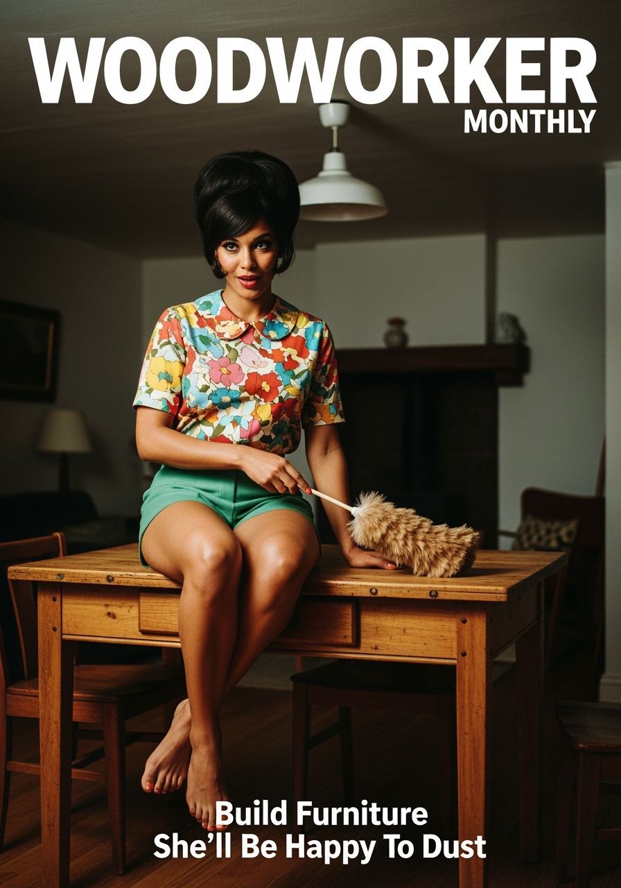 Retro 1960s Magazine Cover: Woodworker Monthly