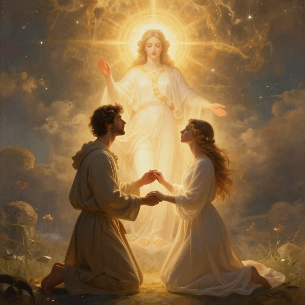 Spiritual Encounter: Man, Wife, and Divine Presence