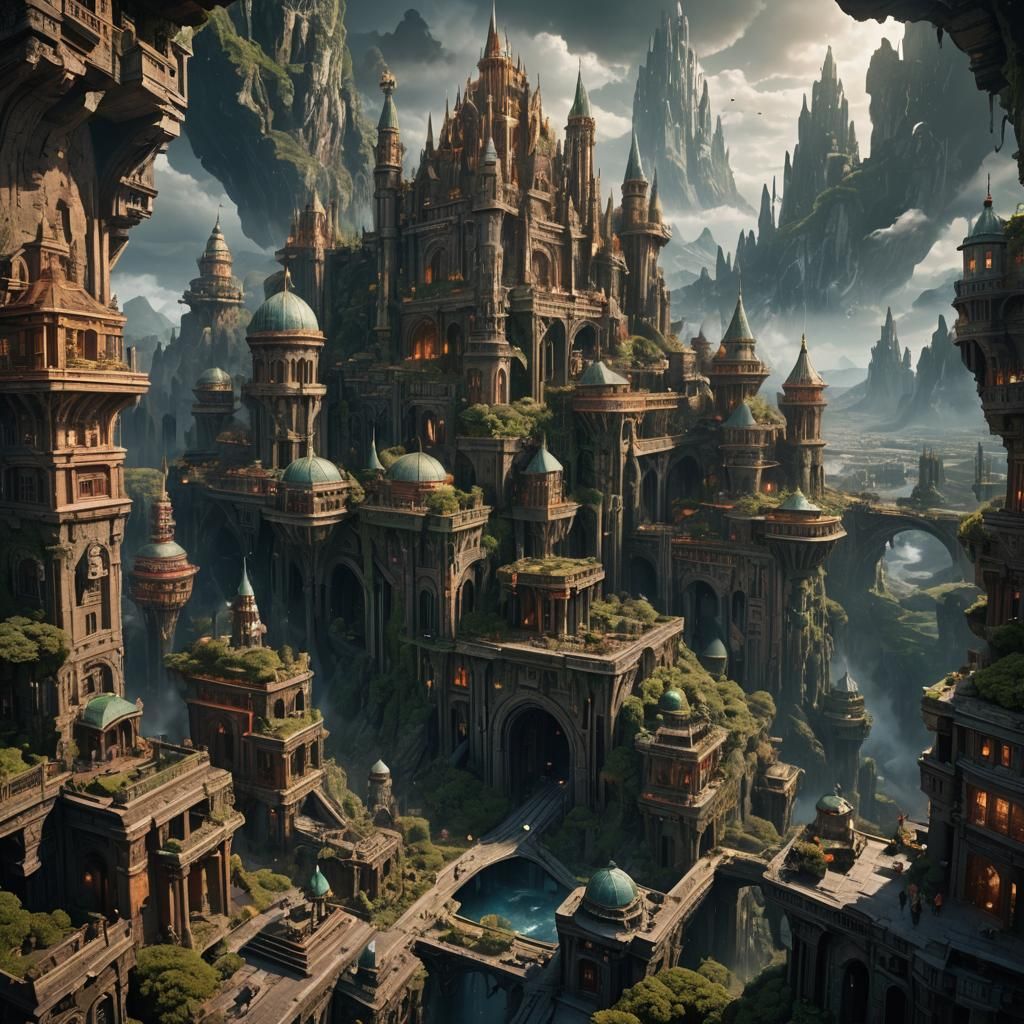 Epic Unified World: Dramatic Digital Matte Painting