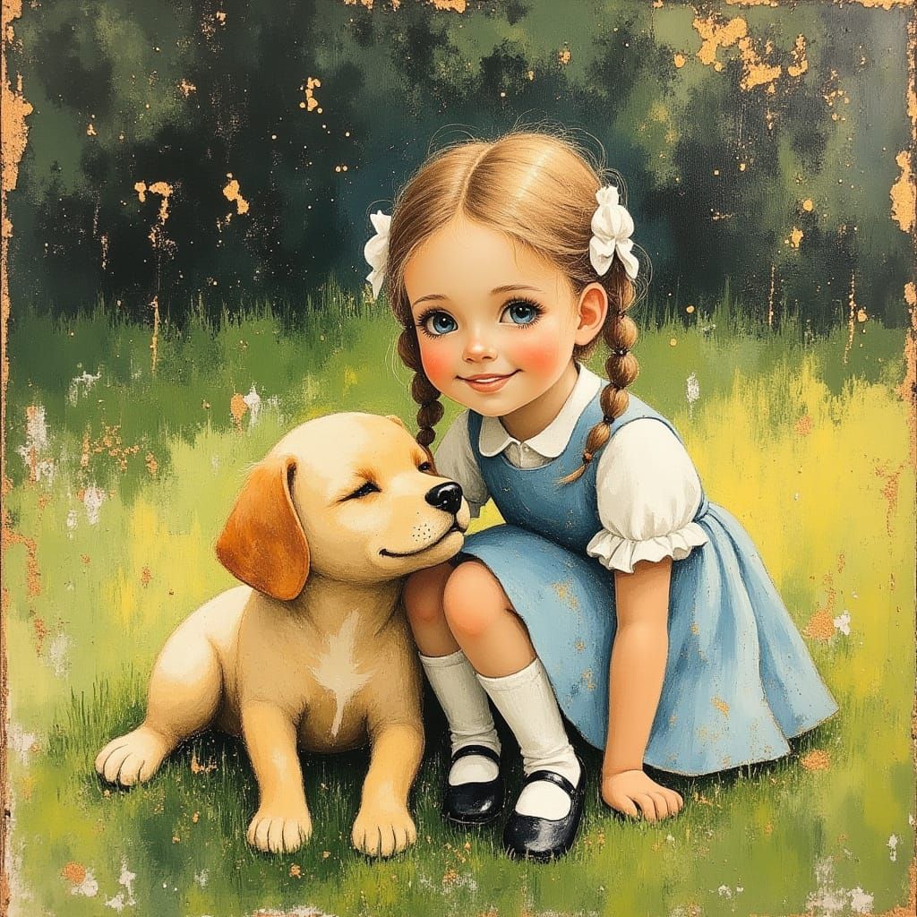 The Little Girl and Her Dog