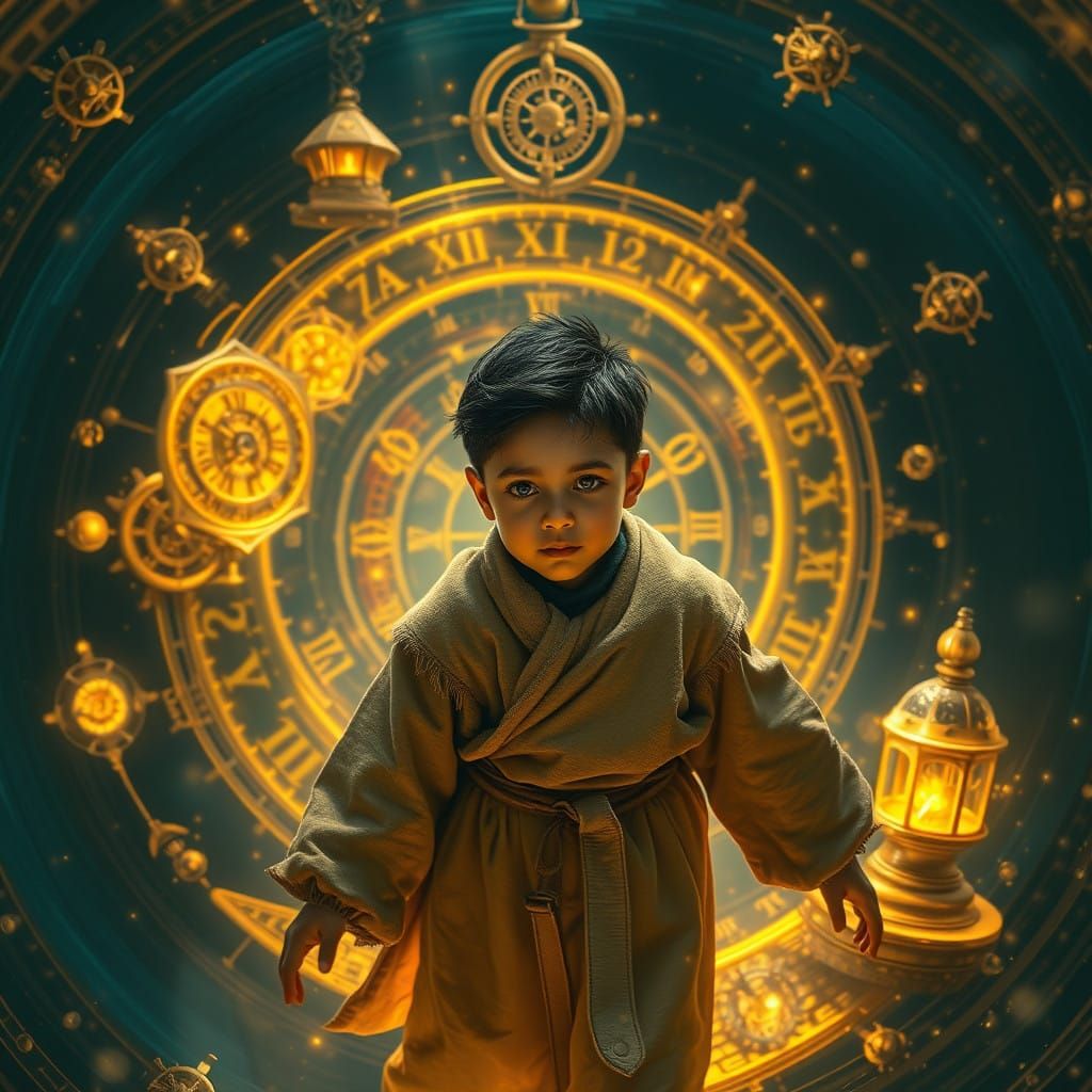 Youthful Timekeeper Rides the Chrono-Vortex