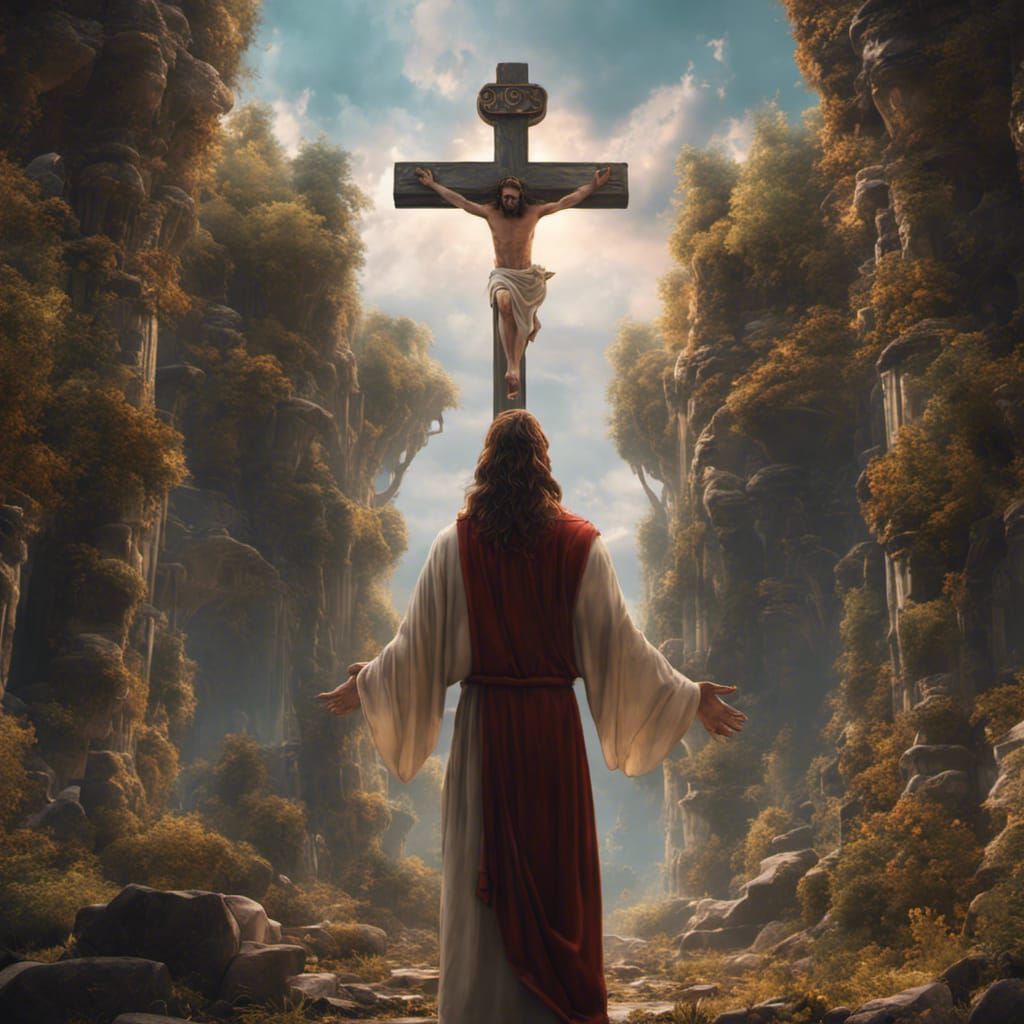 Detailed Matte Painting: Jesus Christ Concept Art