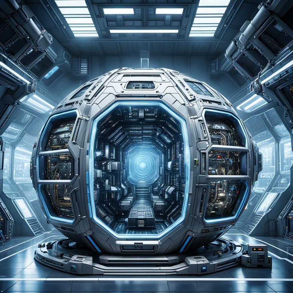 Futuristic Self-Aware Computer in Technological Womb