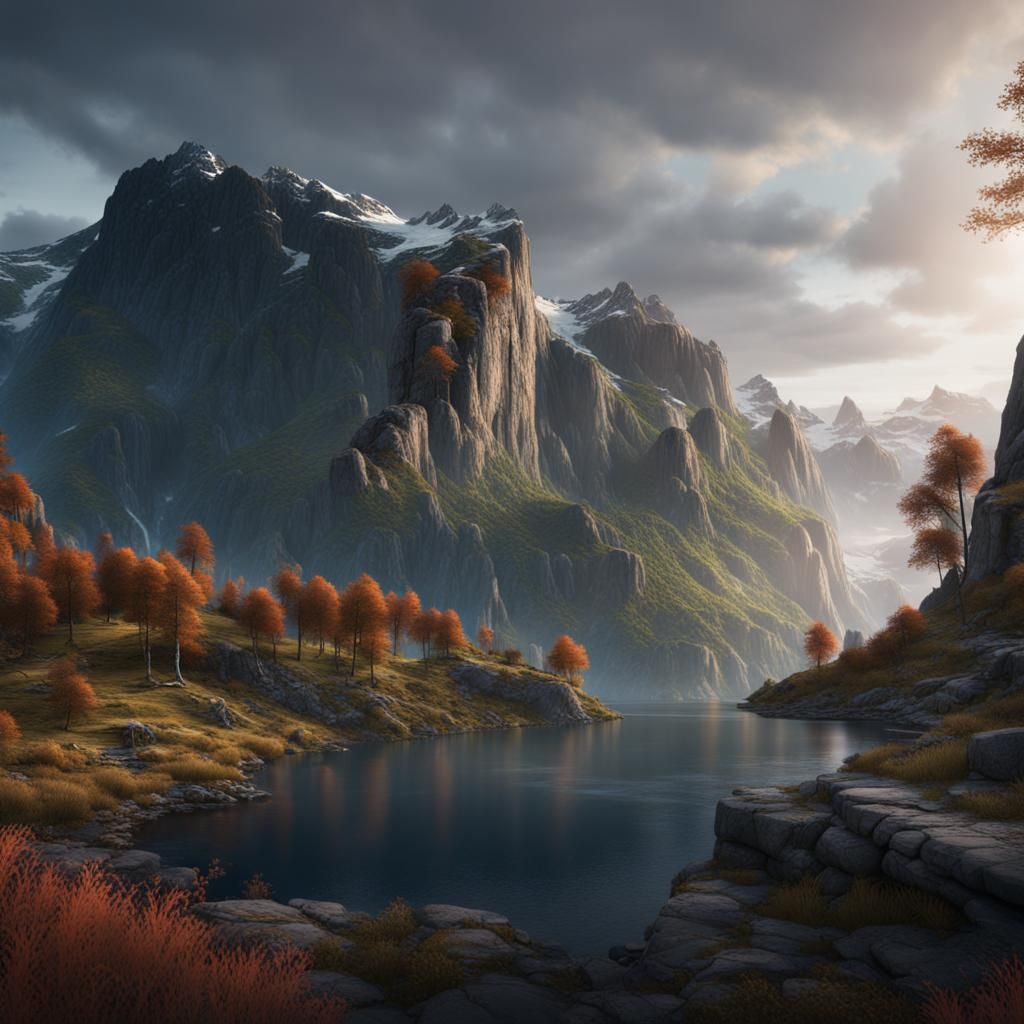Fantastical Norway in Detailed Matte Painting