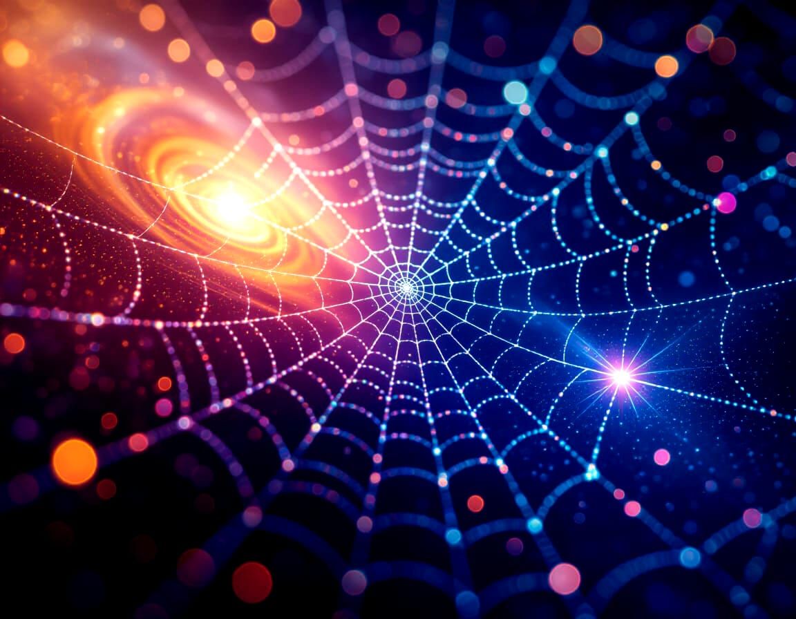 Cosmic Spider Web Captures Stars and Planets