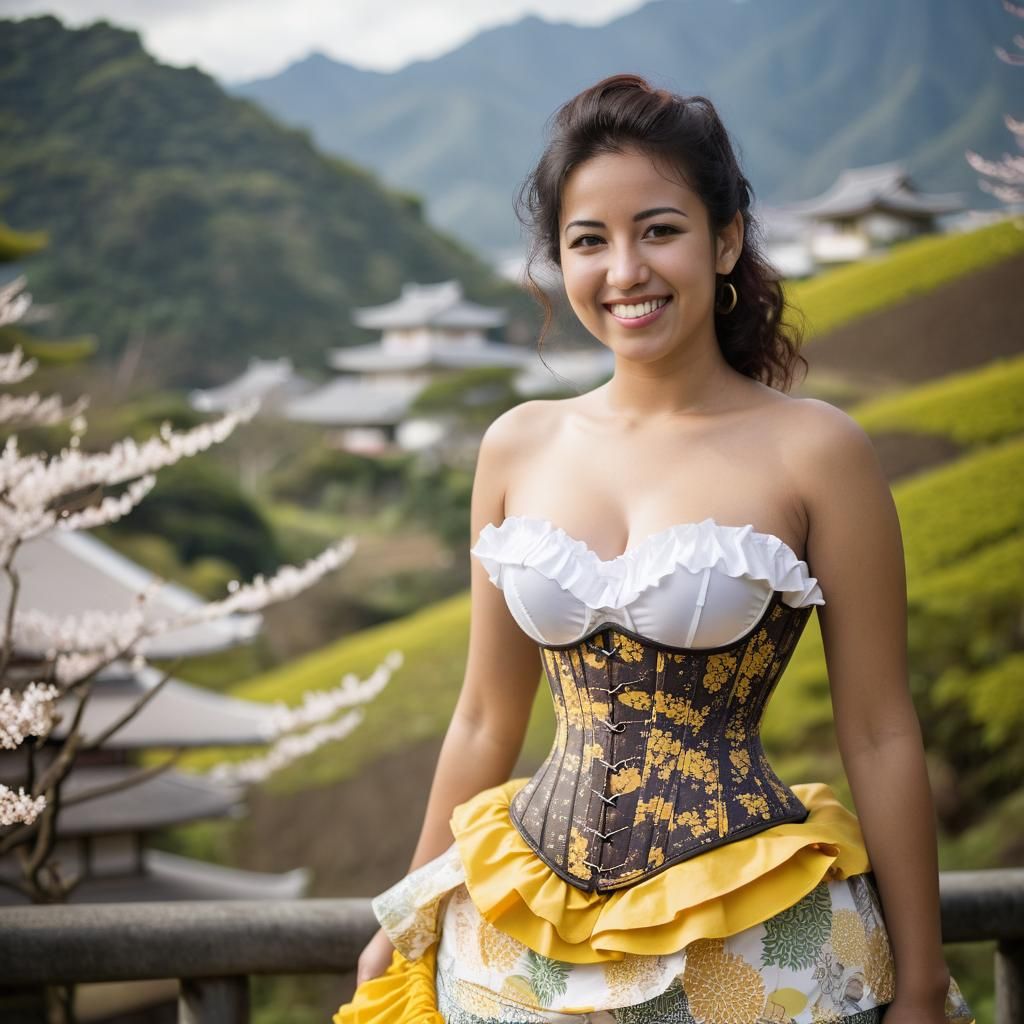 Angela Delgado, Japanese Corset Dress