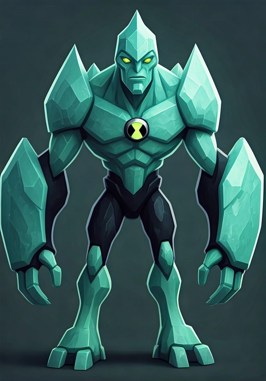 Mint Diamond Crystal Humanoid in Live Action 4K