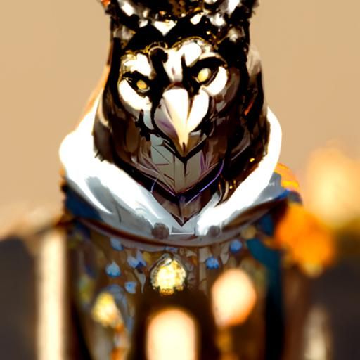Night Owls Portrait in Art Nouveau Style