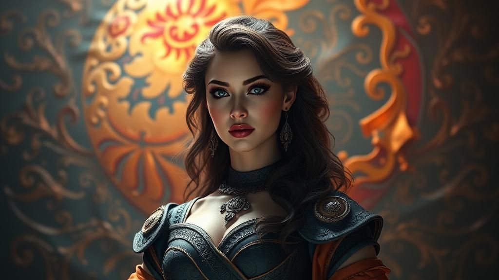 Statuesque Woman in High-Definition Rendering