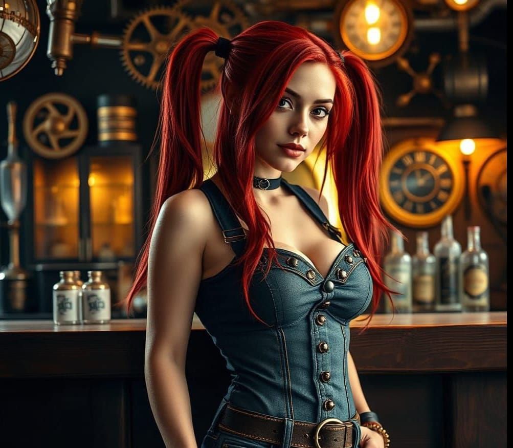 Ethereal Steampunk Barmaid