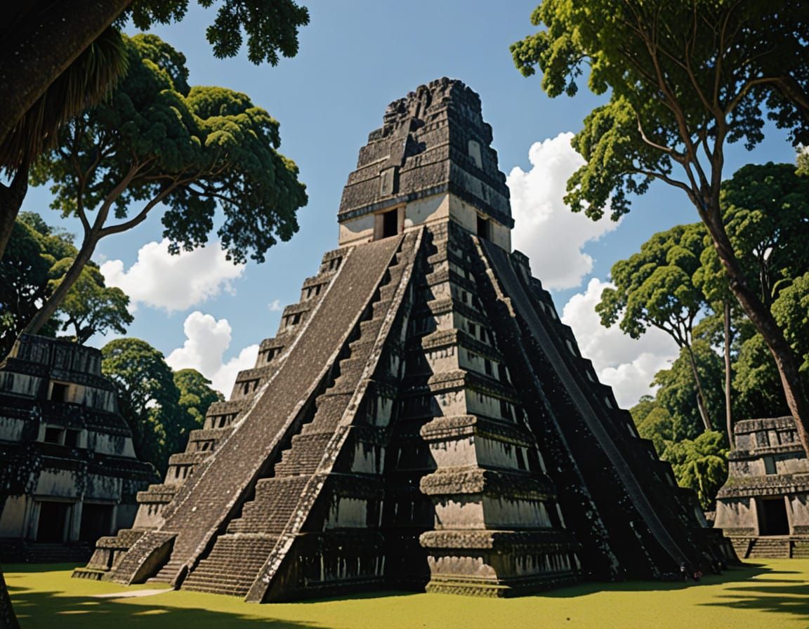 Ancient Maya Temple in Tikal's Forgotten Town