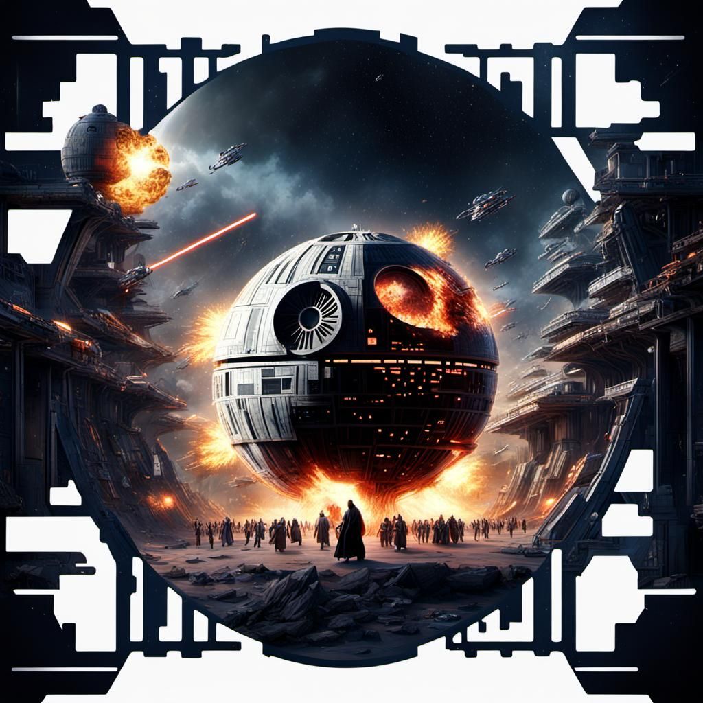 Death Star Explosion: Epic Cinematic Digital Matte Painting