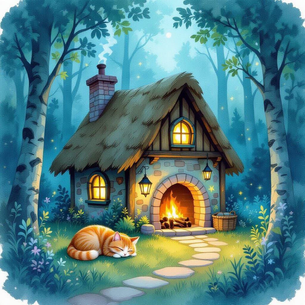 Cozy Rustic Cabin in Enchanted Forest