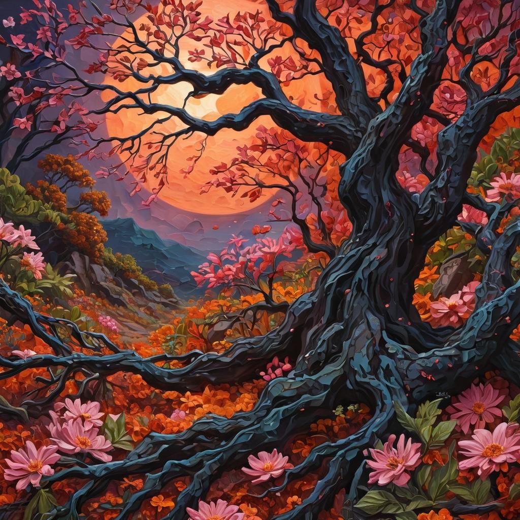 Surreal Neo-Impressionist Masterpiece: Heaven Descends into ...