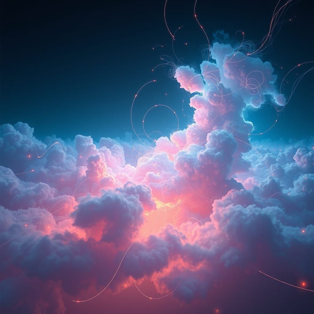 Quantum Superposition Landscape in Dreamlike Matte Painting