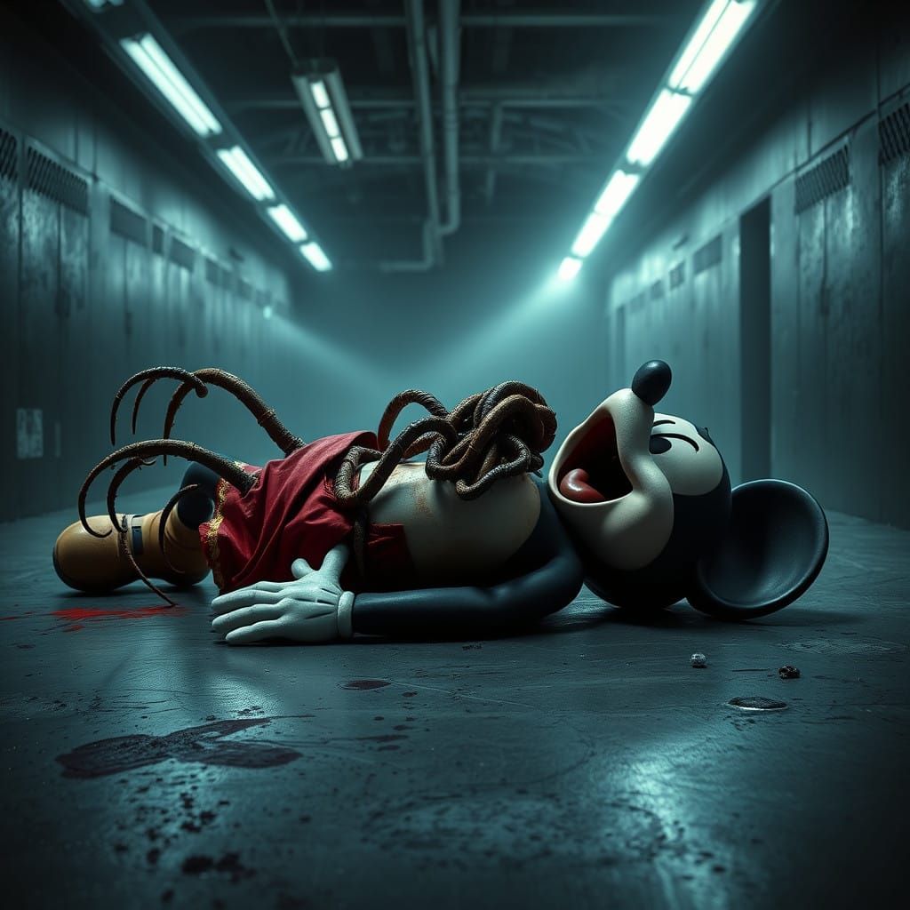 Mickey Mouse in Biomechanical Horror, Inspired by Aliens