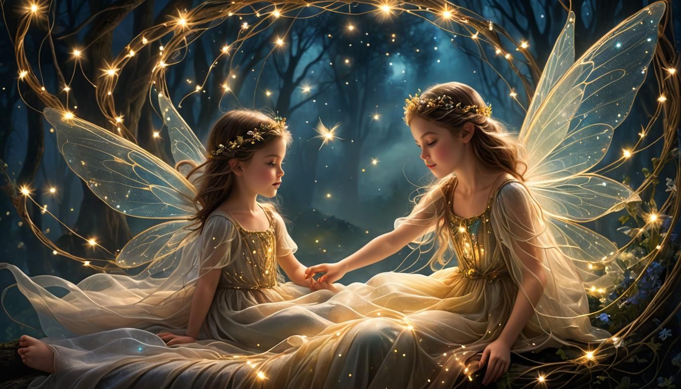 Dream Weaver Fairy Weaving Dreams of Light