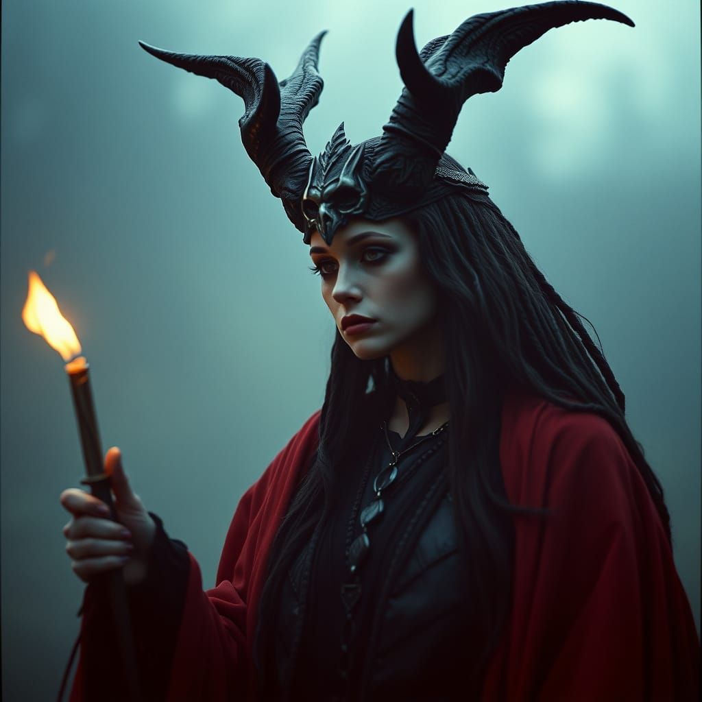 Dramatic Cinematic Portrait of Hecate