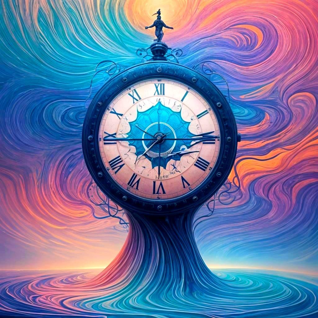 Surreal Cityscape in Distressed Digital Art