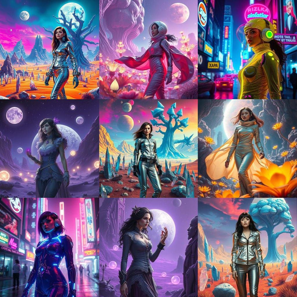 Surreal Cosmic Mushroom in Ethereal Light