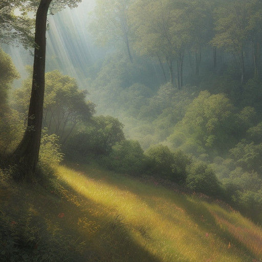 Surreal Landscape Art with Iridescent Gemstones