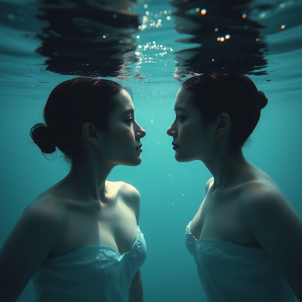 Mysterious Underwater Twins Emerge in Sparkling Ocean Depths