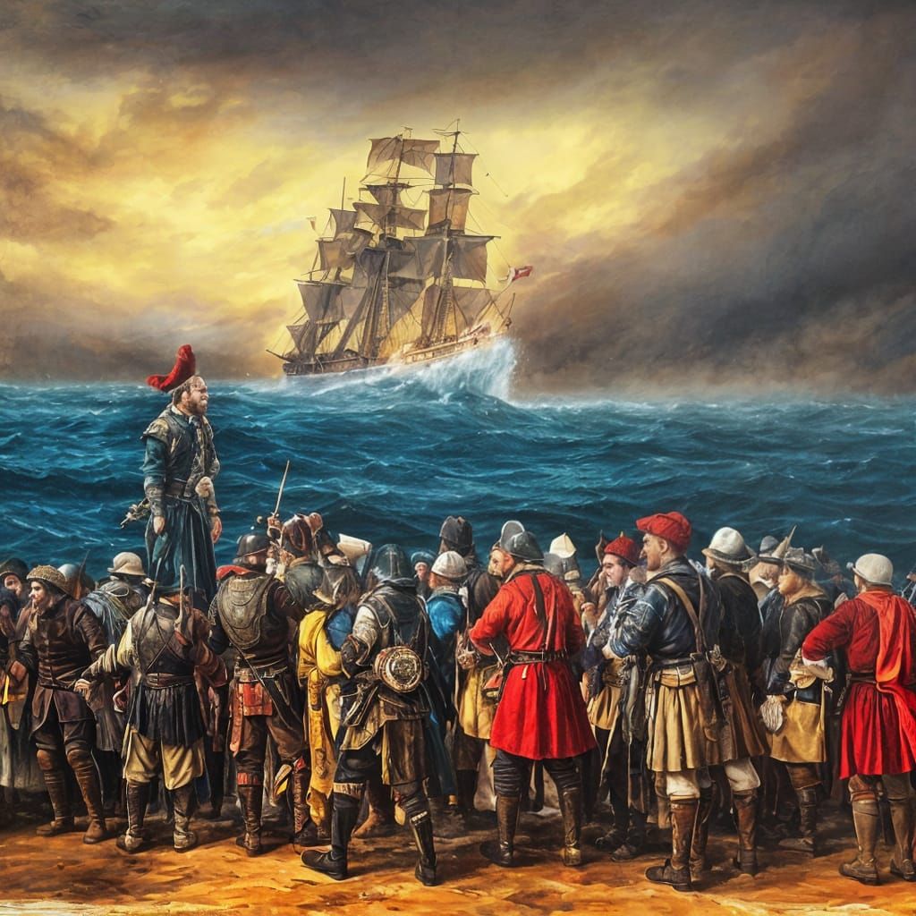 Agast ye blaggards, cried the varlets to their challengers o...