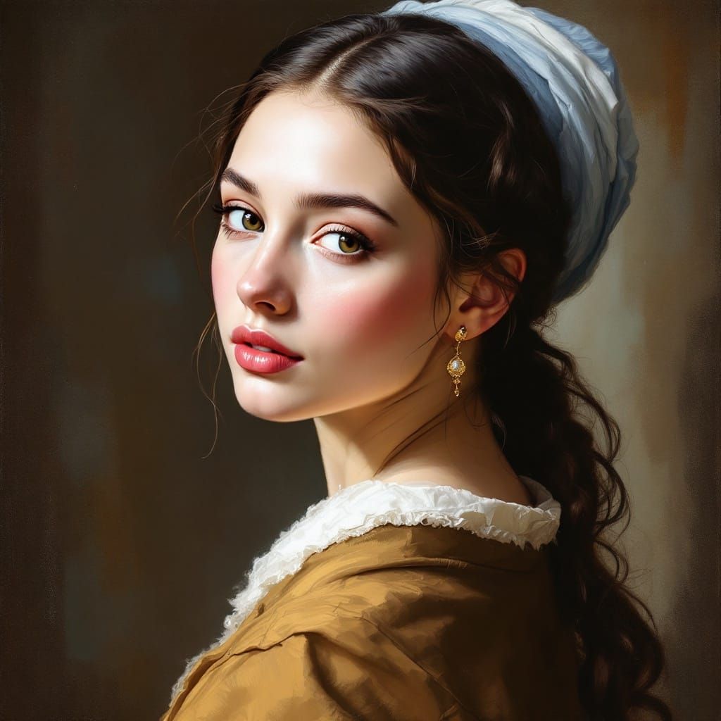 Dutch Masterpiece Portrait of a Lovely Lady