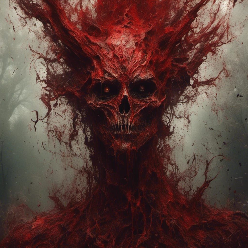 High Elf Chaotic Mage with Red Eyes