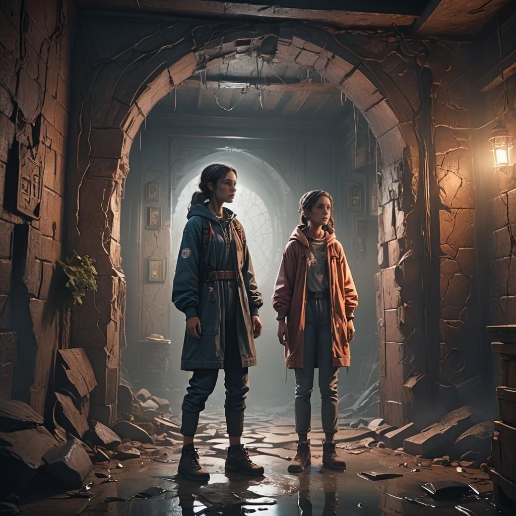 Girl Finds Portal to Another World in Basement