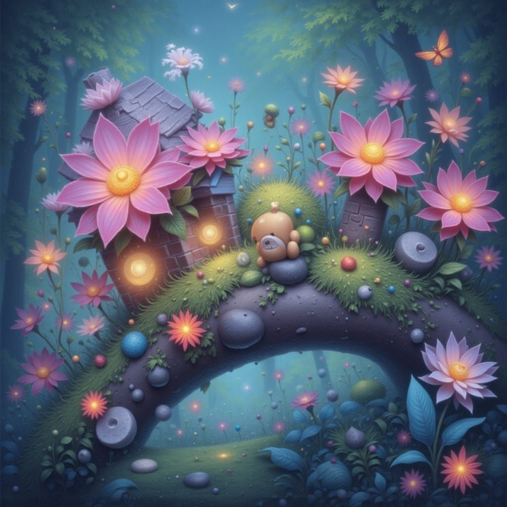 AI Generated Abstract Cyberpunk Cityscape