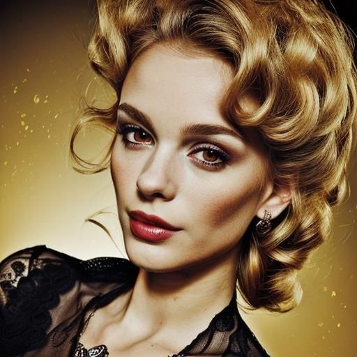 Luminous Surreal Portrait in a Glamorous Aesthetic