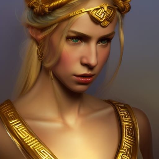 Renaissance Greek Goddess Concept Art in 8K