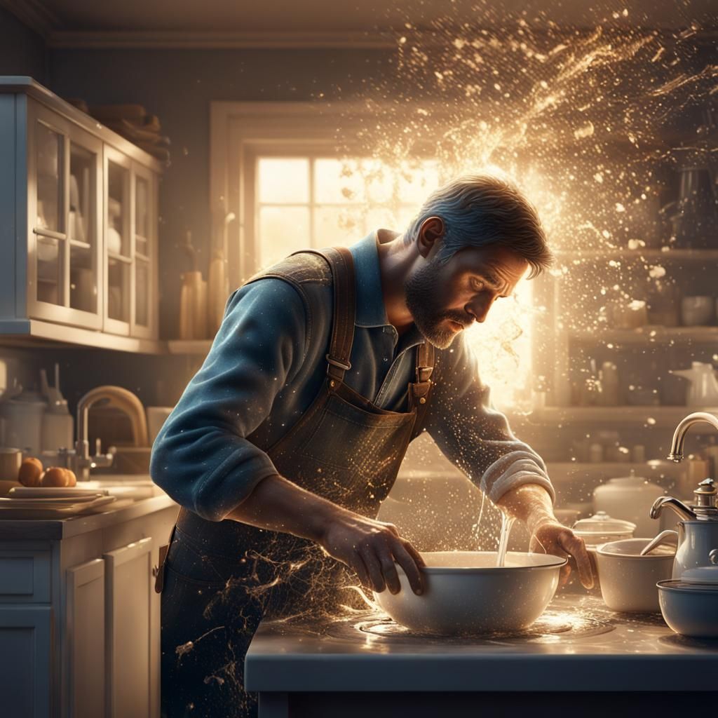 Washing Dishes: Super Soaker!