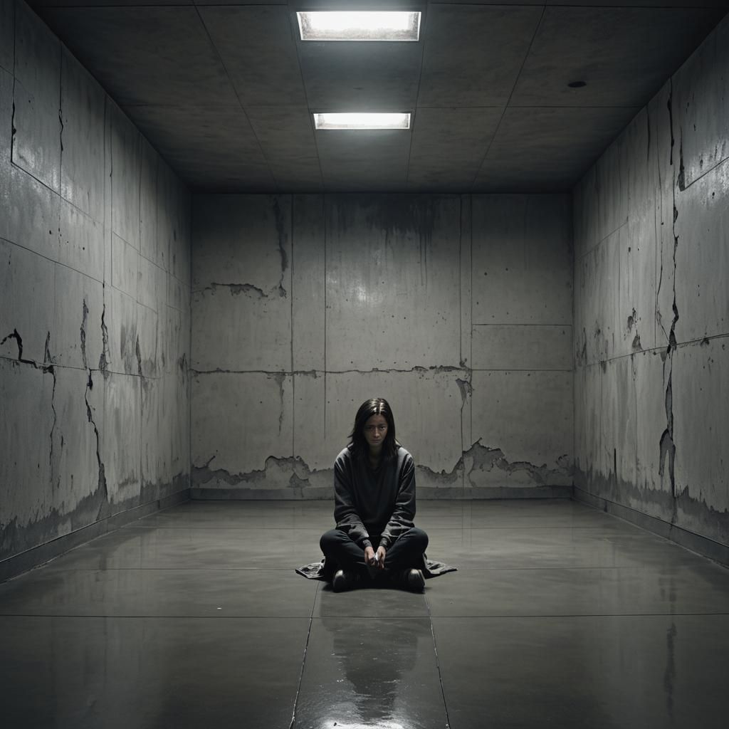 Desolate Chamber: Woman in Despair