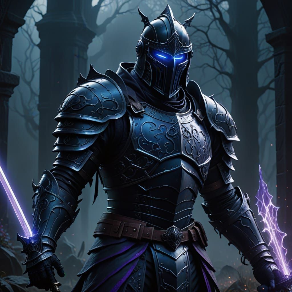 Ethereal Time Knight in Dark Armor