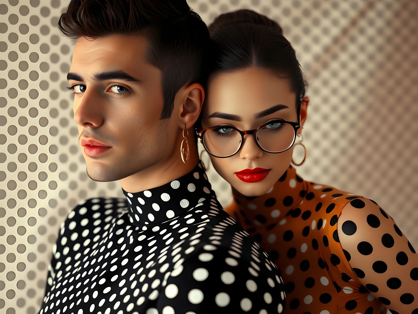 Polka Dot Fashion: Gaultier-Inspired Photo