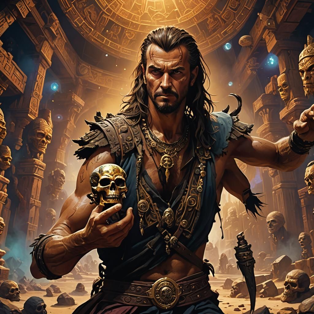 Adam Cole's Fantasy Arena Victory: Frazetta-Inspired Art