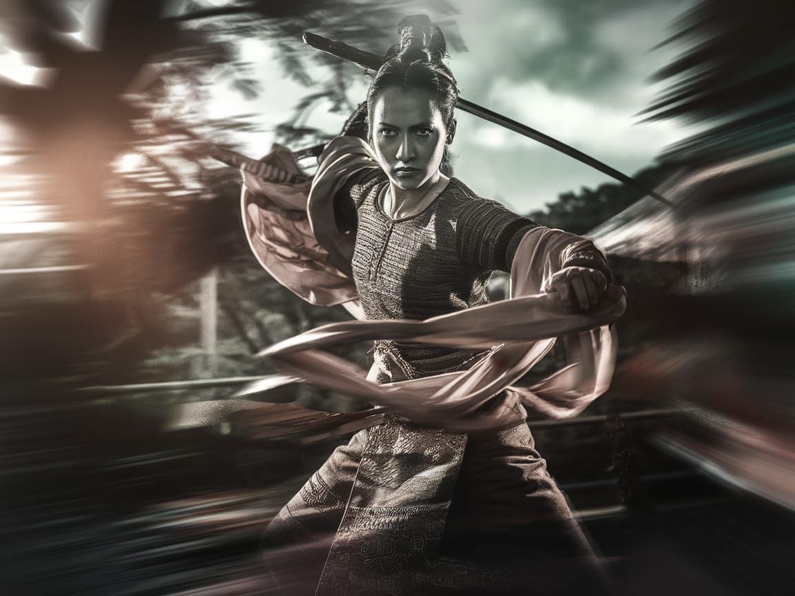 Indonesian warrior woman