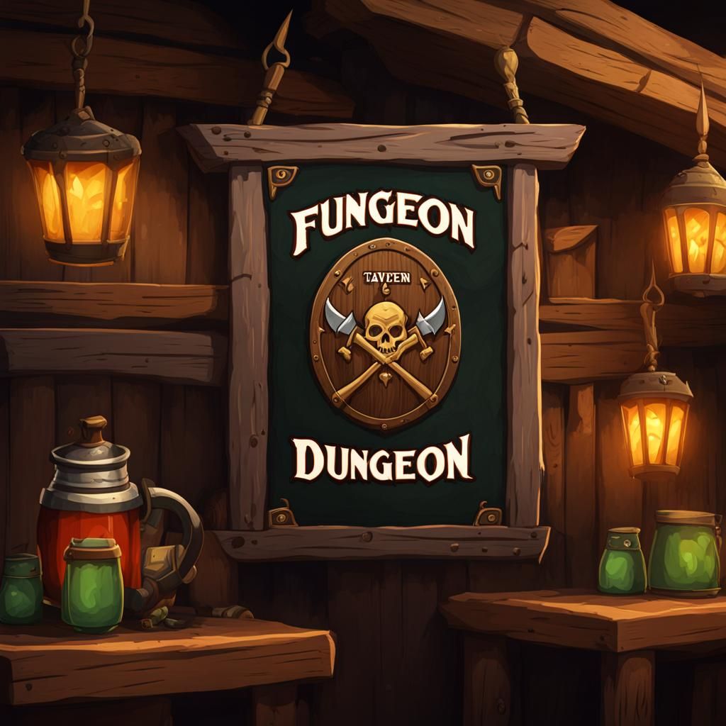 Fungeon Dungeon Tavern Sign