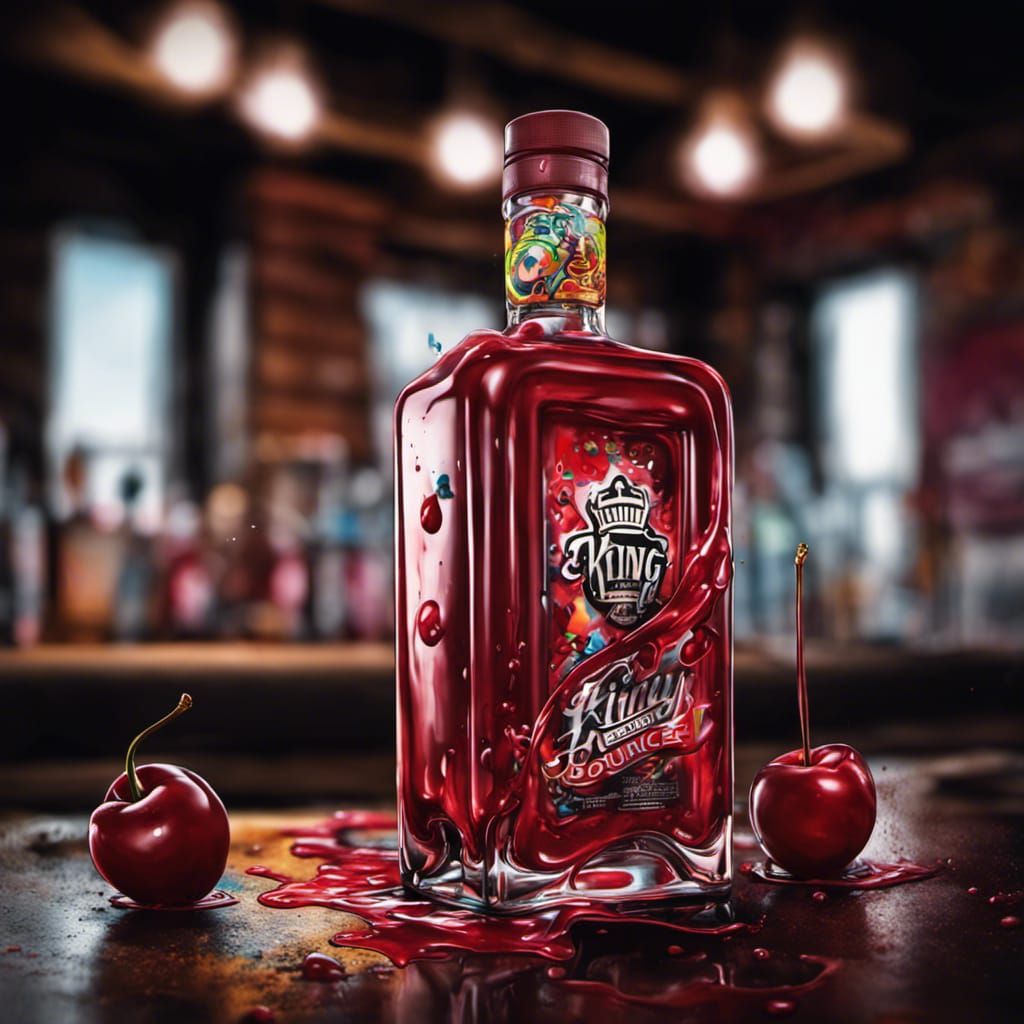 Graffiti Art of King Family Distillers Cherry Bounce