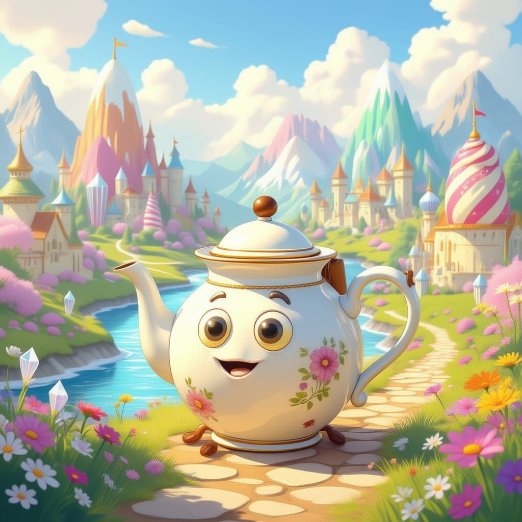 Teapot Adventurer Exploring a Vast Kingdom