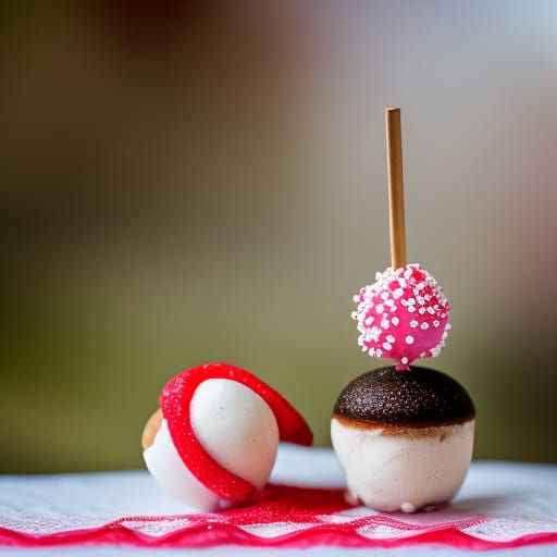 Delicious Cake Pop in Professional Photography Style