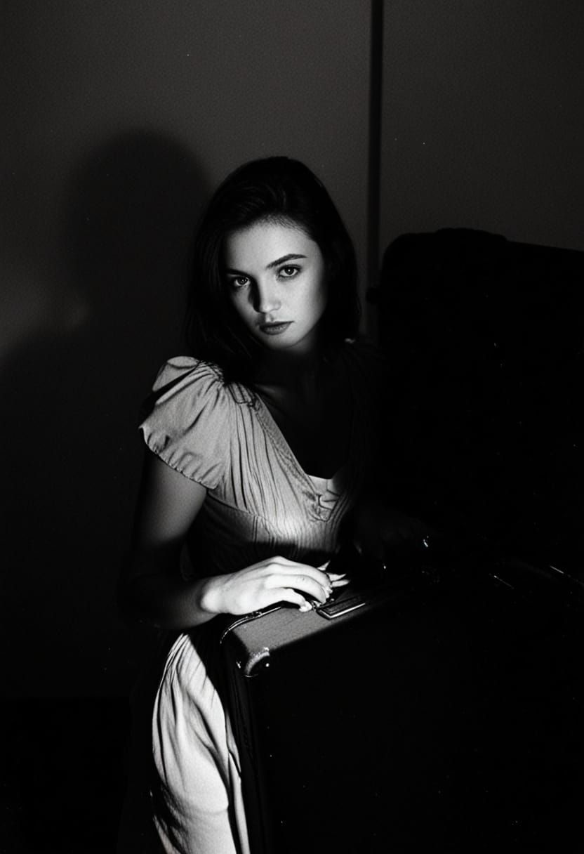 Mysterious Figure in Velvet Robes Blows Away in the Wind