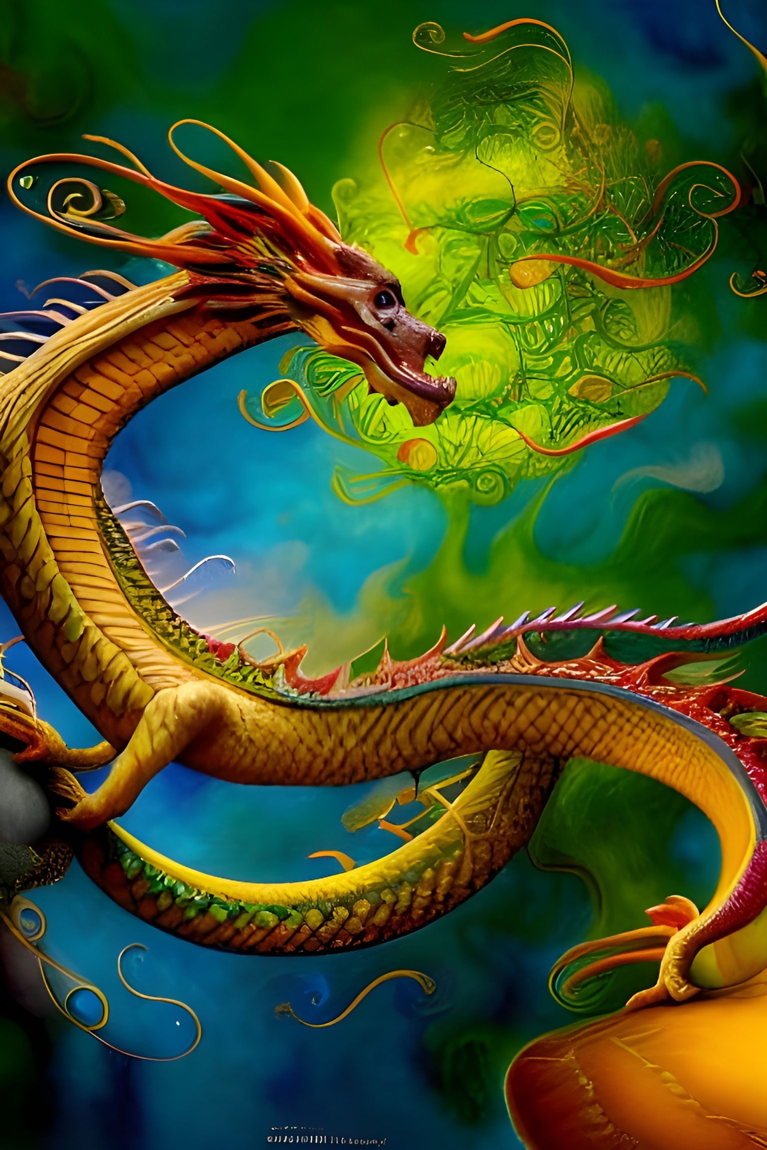 Fantasy Dragon Inspired by Howe and Henson