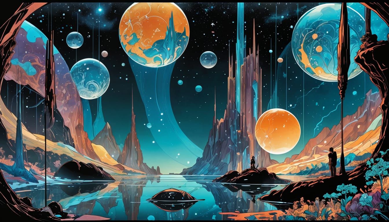 Humans in Space: Comic Art by Doran, Jimenez, Kaluta