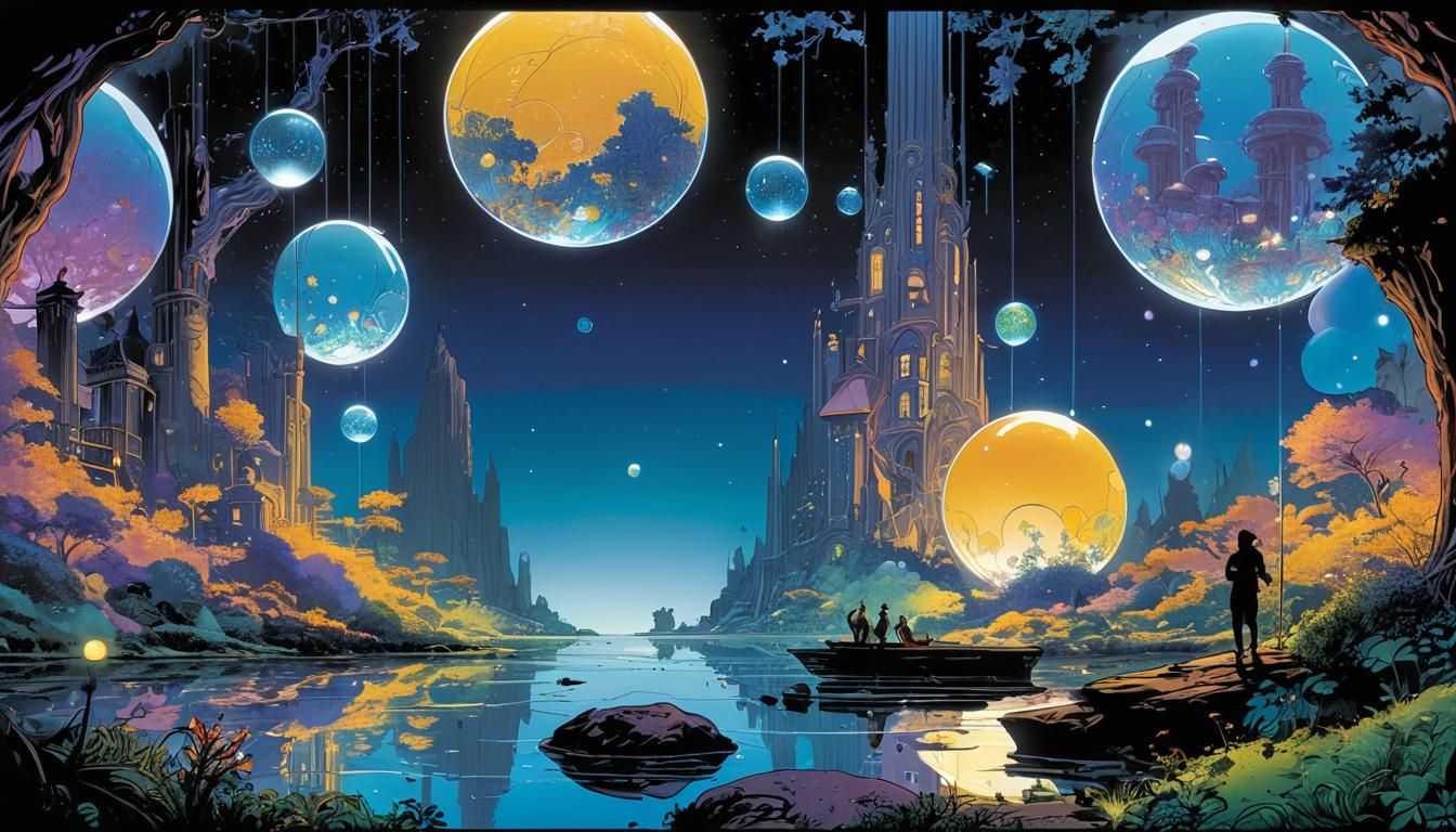 Futuristic Smart Homes in Comic Book Style